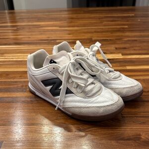 White and Black New Balance Sneakers
